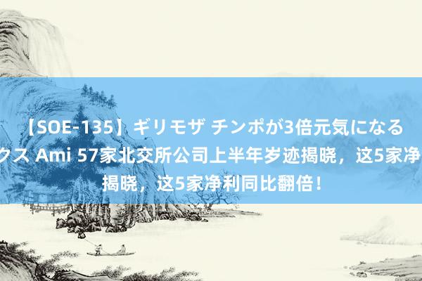 【SOE-135】ギリモザ チンポが3倍元気になる励ましセックス Ami 57家北交所公司上半年岁迹揭晓，这5家净利同比翻倍！